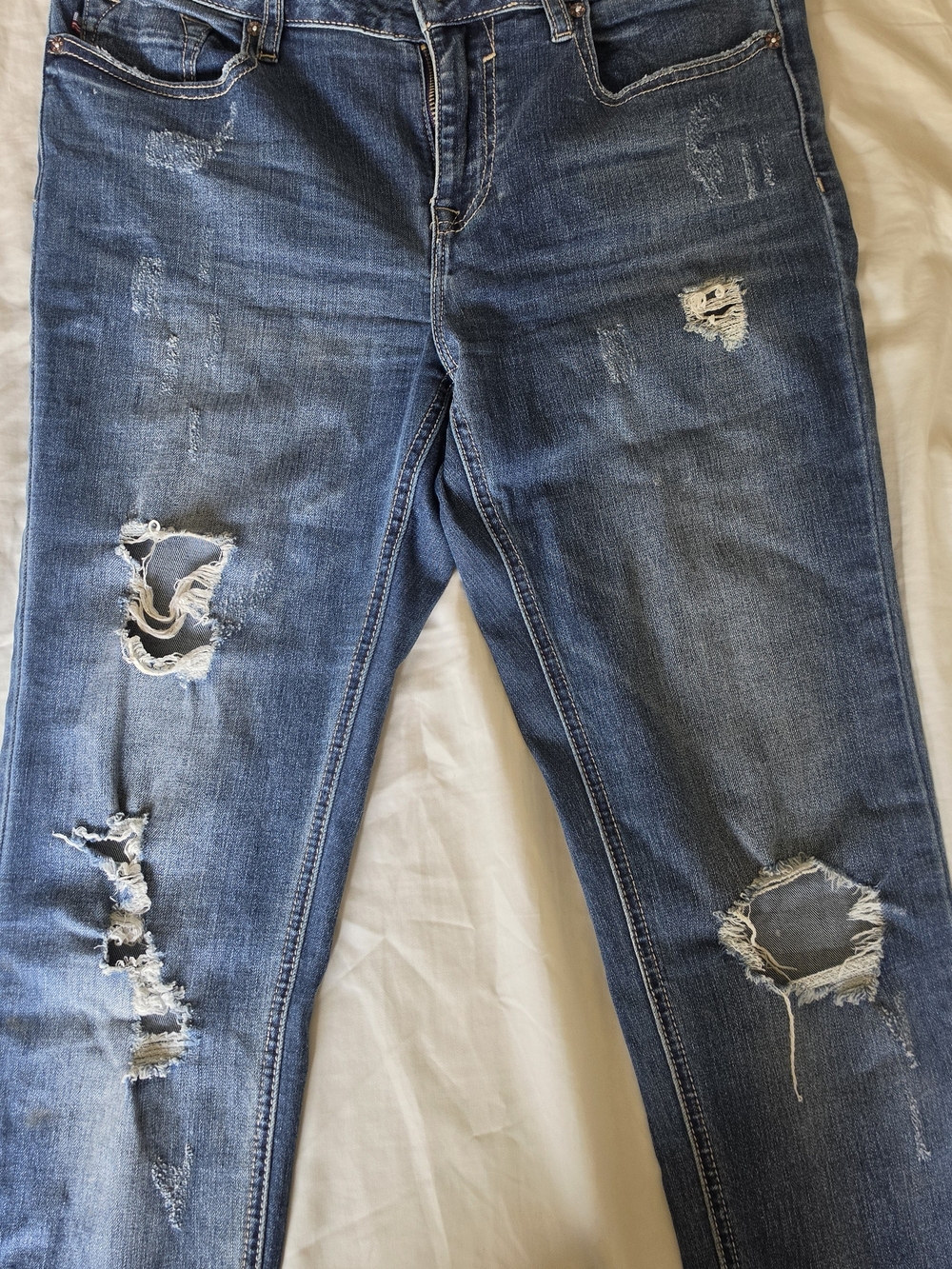 Vigoss Distressed Blue Boyfriend Jeans